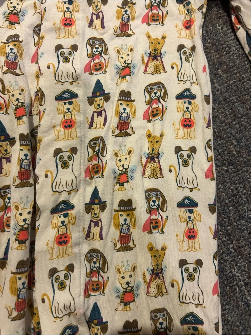 Magnetic Me Tricks or Treats Halloween Dog Unisex Footie PJ HTF 9-12 month rare